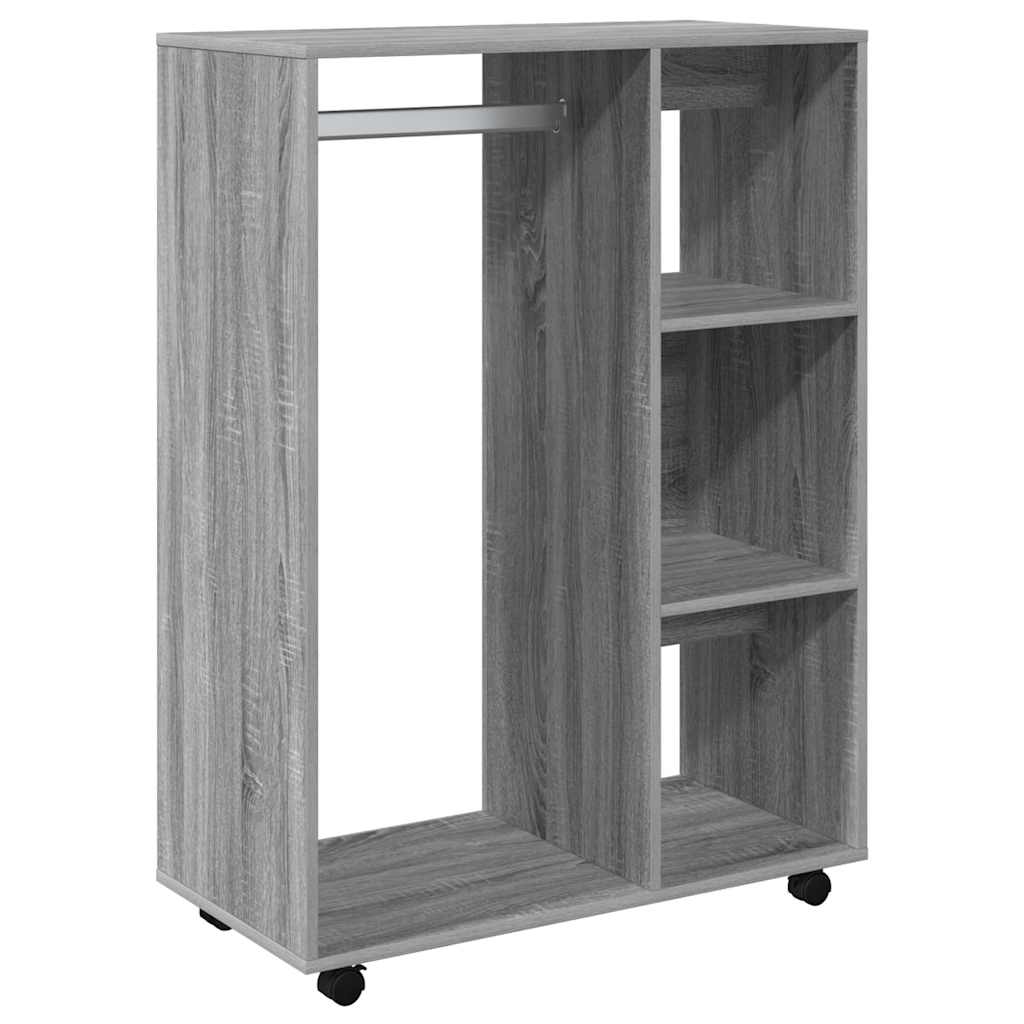 Riidekapp, hall Sonoma tamm, 80x40x110 cm, tehispuit