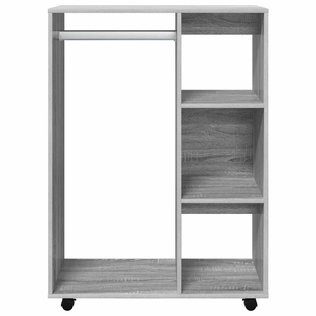 Riidekapp, hall Sonoma tamm, 80x40x110 cm, tehispuit