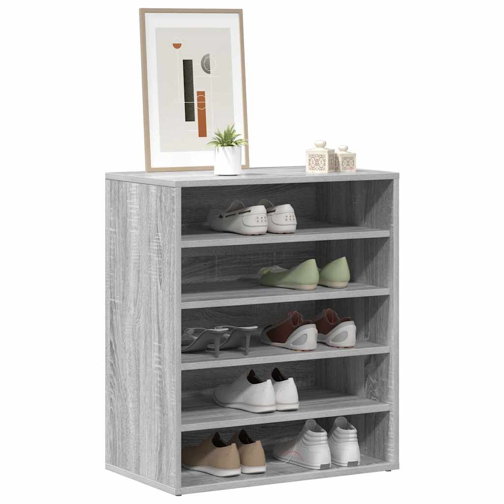 Jalatsikapp, hall Sonoma tamm, 60x35x70 cm, tehispuit