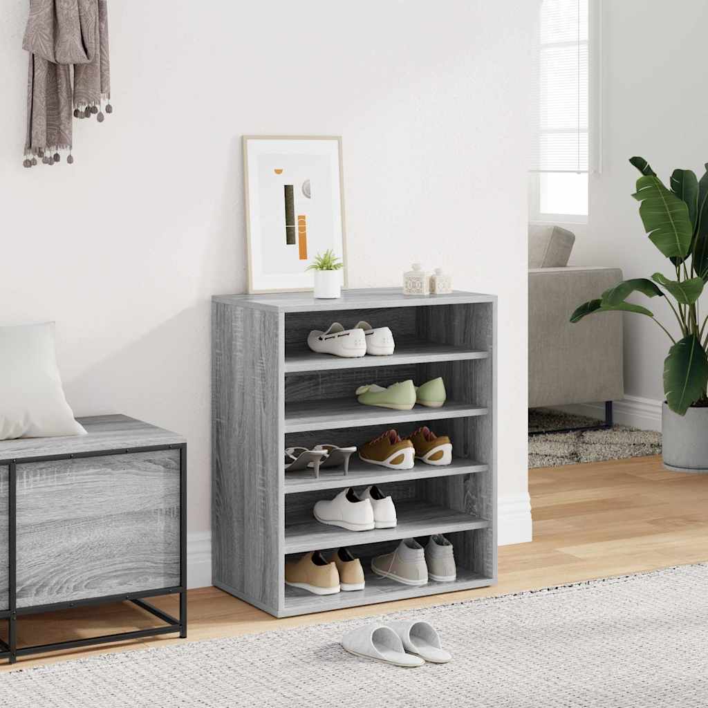 Jalatsikapp, hall Sonoma tamm, 60x35x70 cm, tehispuit