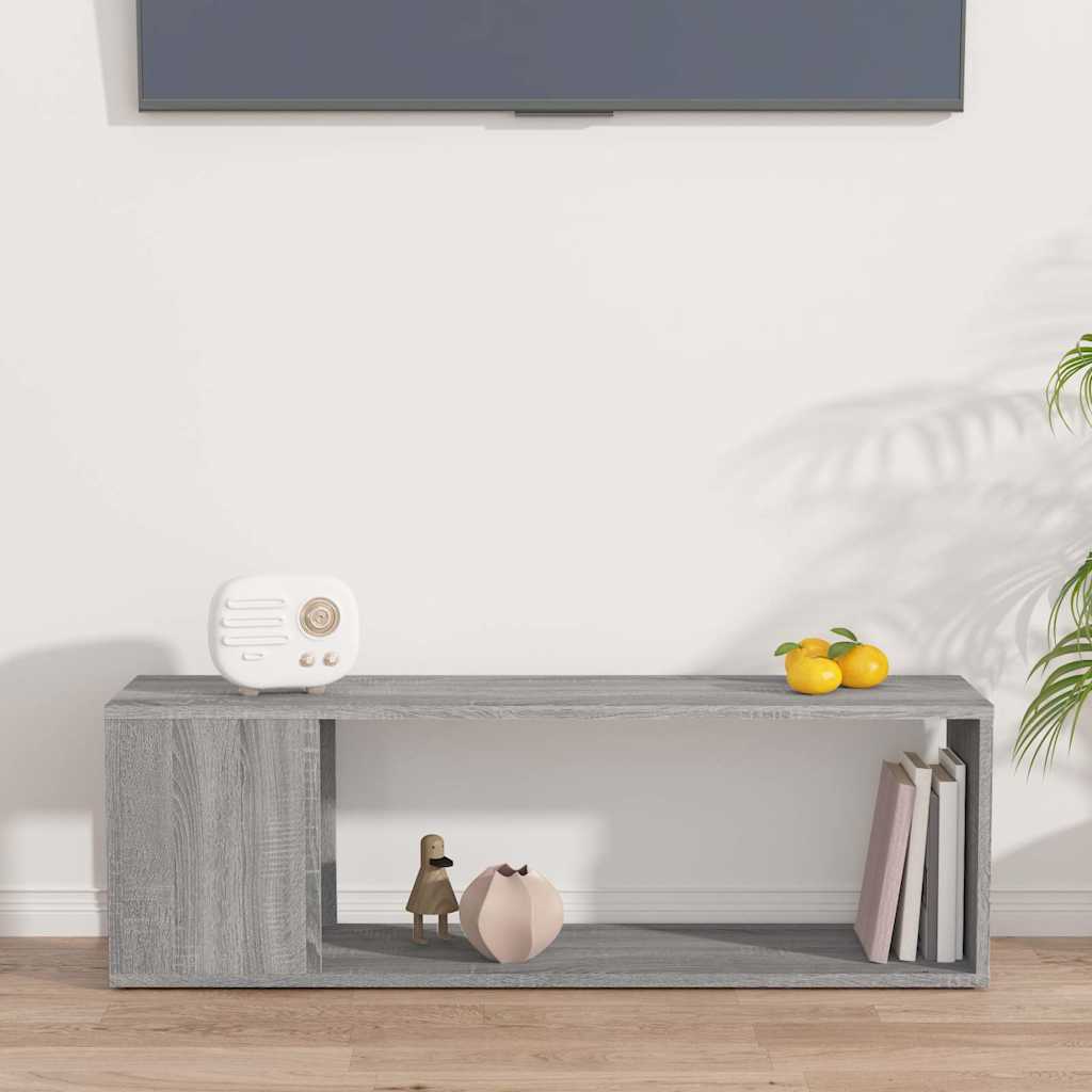 Telerikapp, hall Sonoma tamm, 100 x 24 x 32 cm, tehispuit