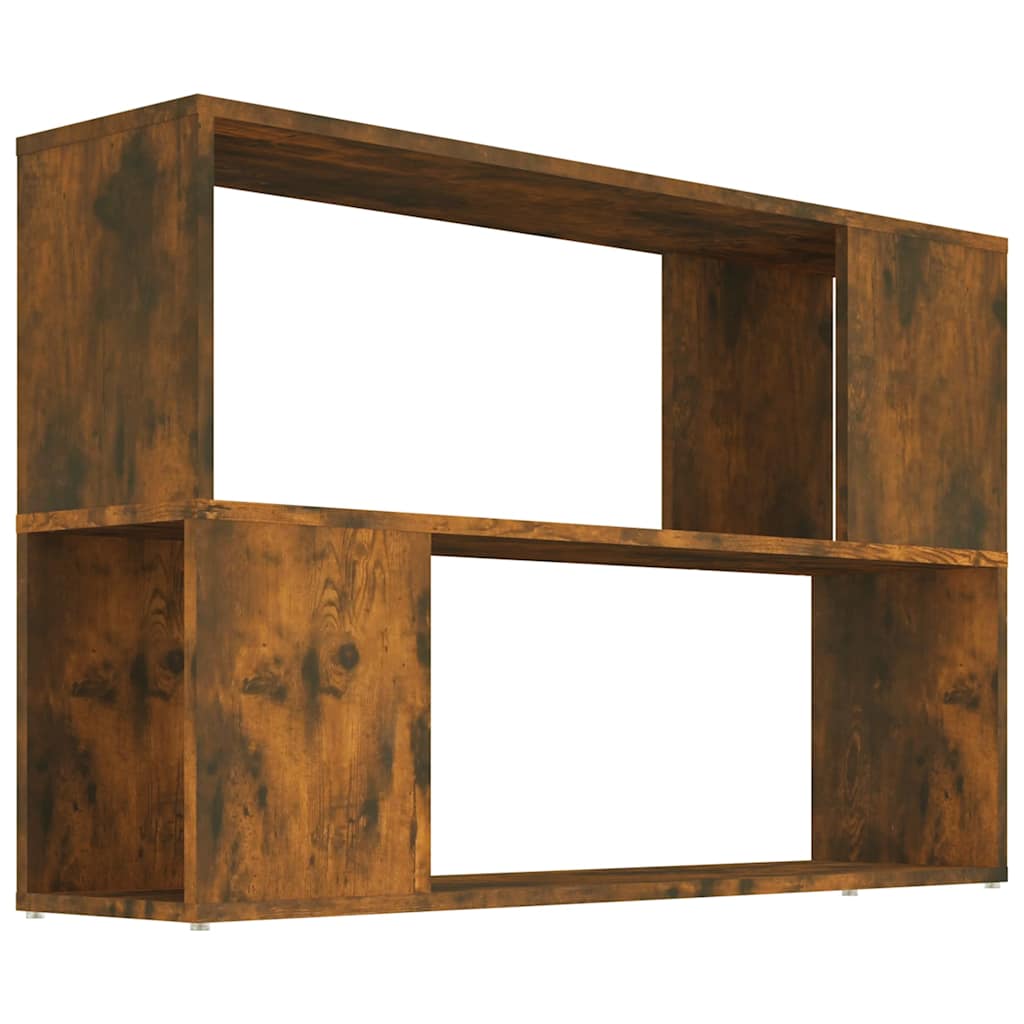 Raamatukapp, suitsutatud tamm, 100 x 24 x 63 cm, tehispuit