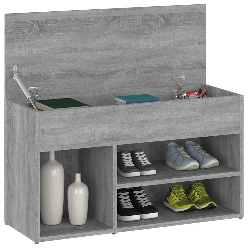 Jalatsipink, hall Sonoma tamm, 80 x 30 x 45 cm, tehispuit