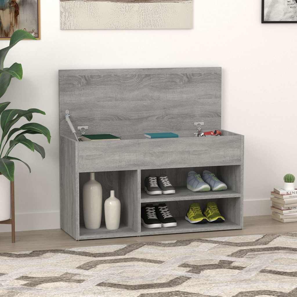 Jalatsipink, hall Sonoma tamm, 80 x 30 x 45 cm, tehispuit