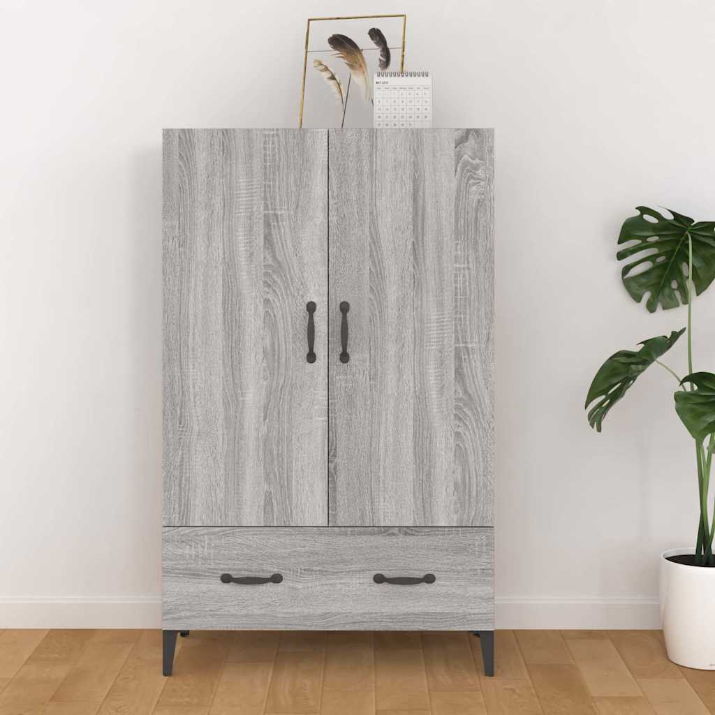 Kõrge kapp, hall Sonoma tamm, 70 x 31 x 115 cm, tehispuit