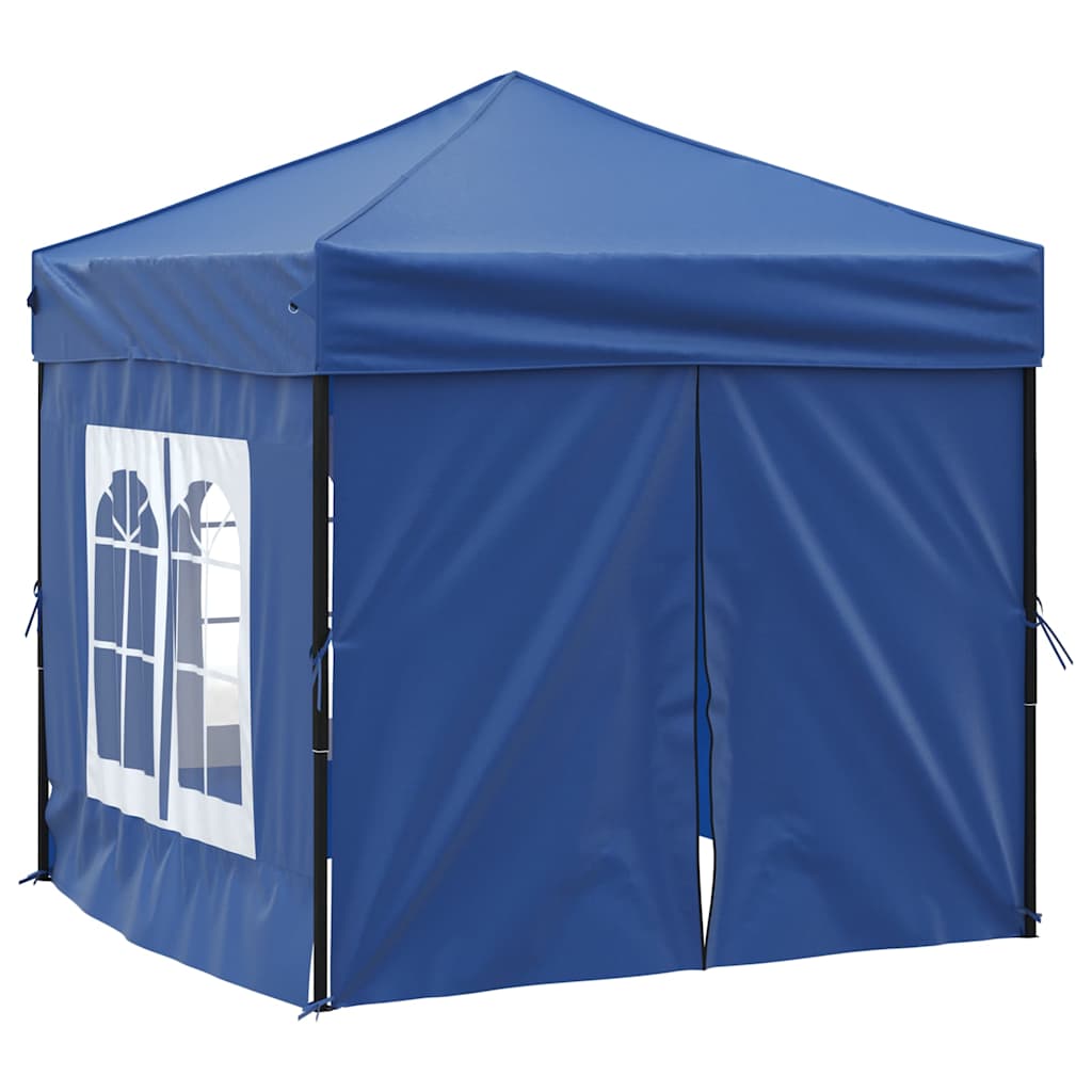 Kokkupandav peotelk seintega, sinine, 2 x 2 m