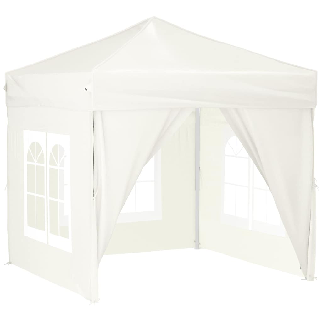 Kokkupandav peotelk seintega, kreemjas, 2 x 2 m