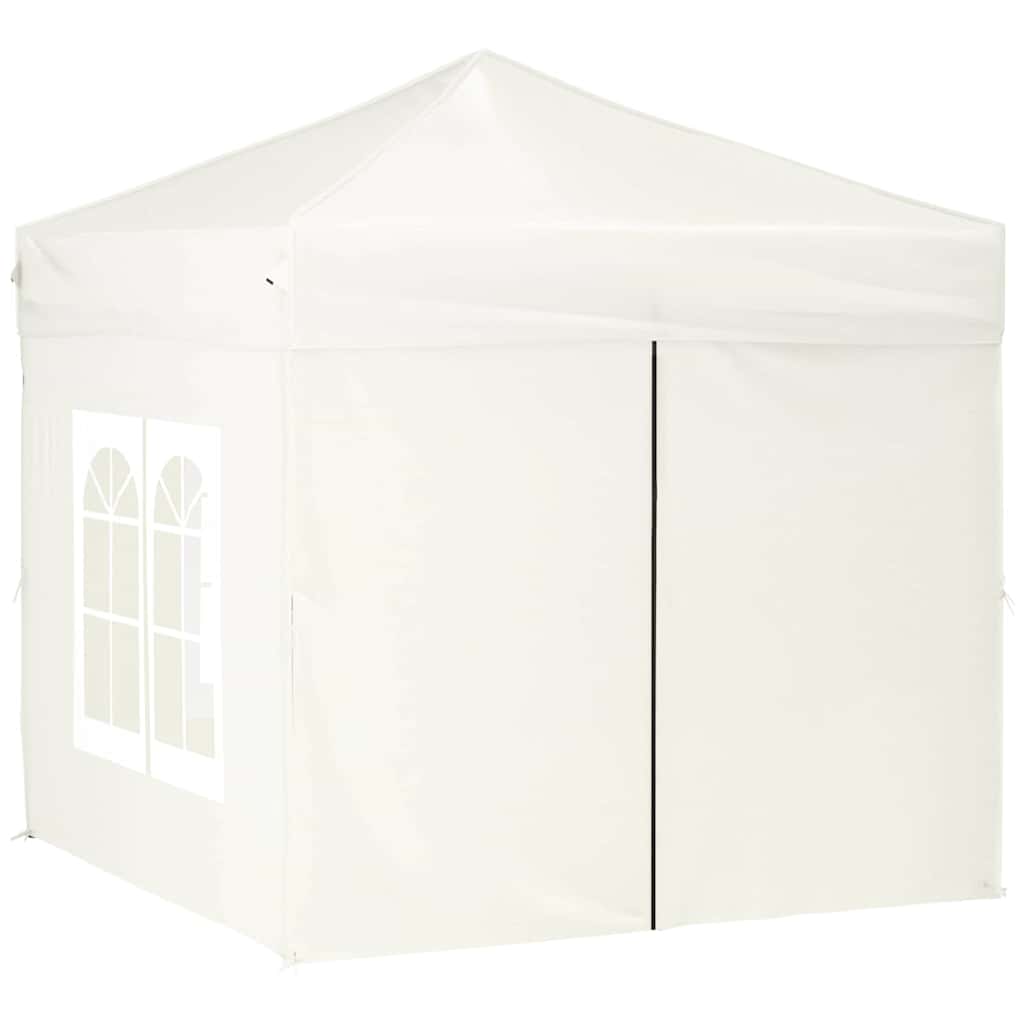Kokkupandav peotelk seintega, kreemjas, 2 x 2 m