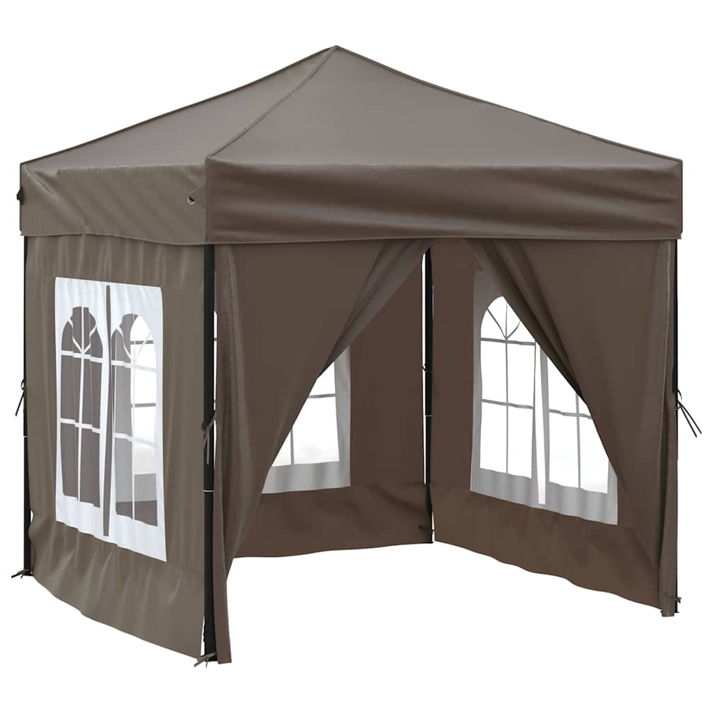 Kokkupandav peotelk seintega, pruunikashall, 2 x 2 m
