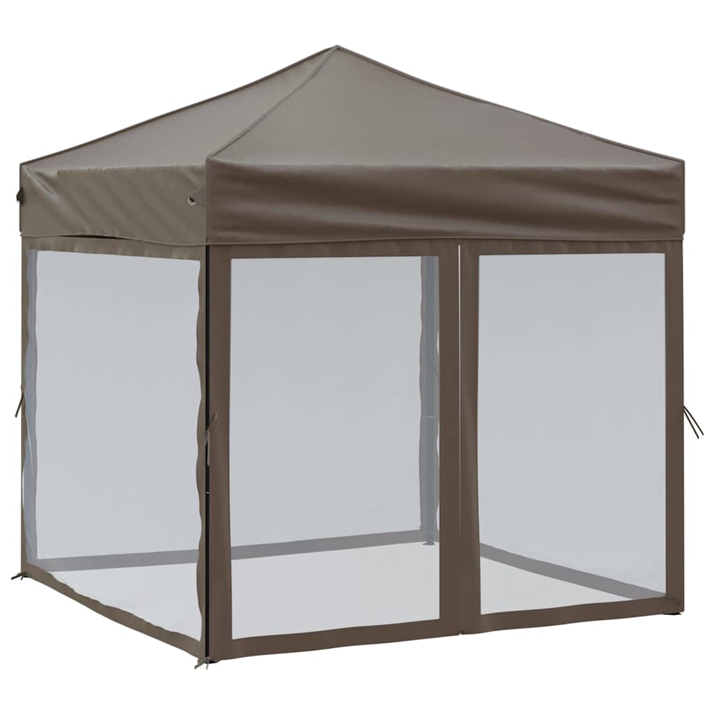 Kokkupandav peotelk seintega, pruunikashall, 2 x 2 m