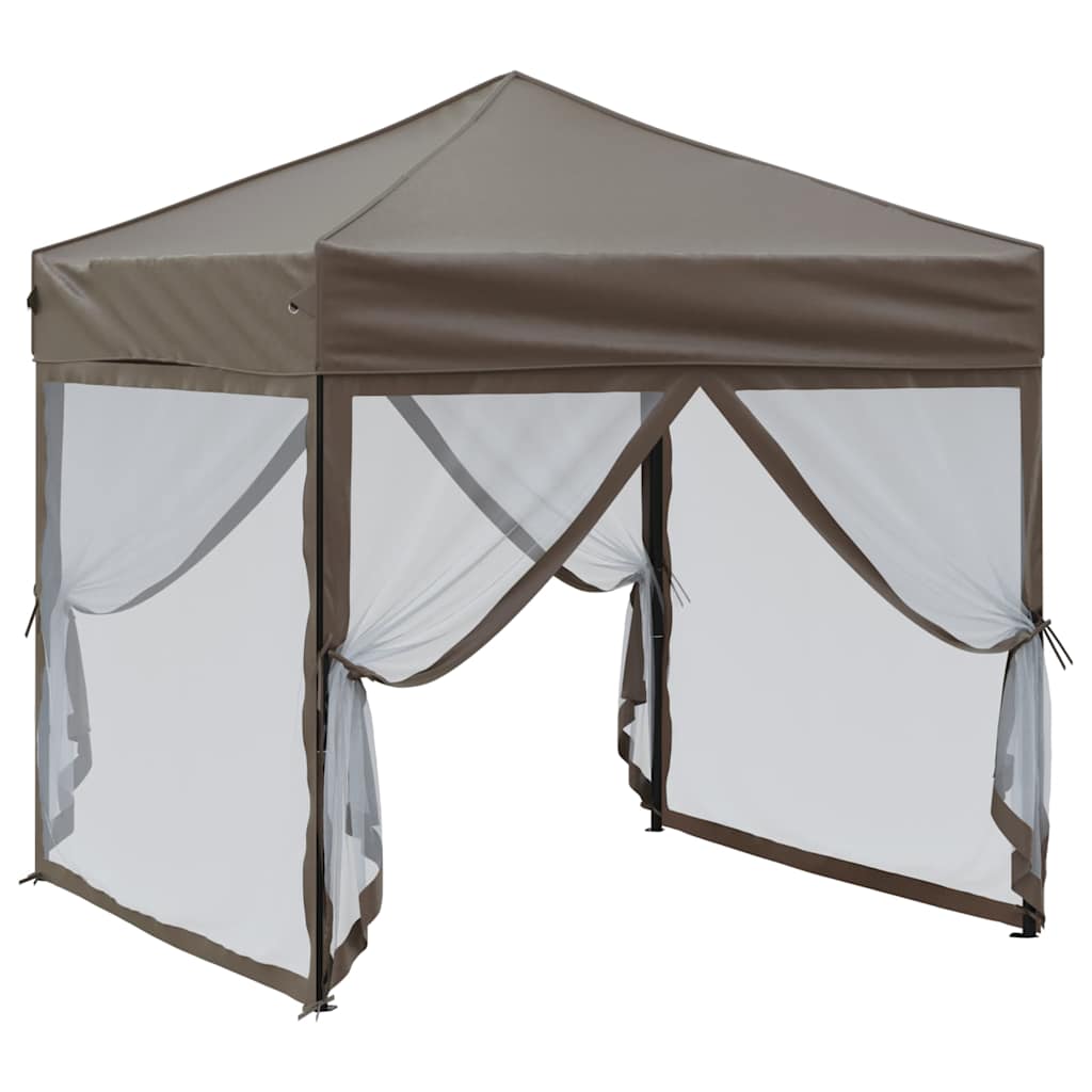 Kokkupandav peotelk seintega, pruunikashall, 2 x 2 m