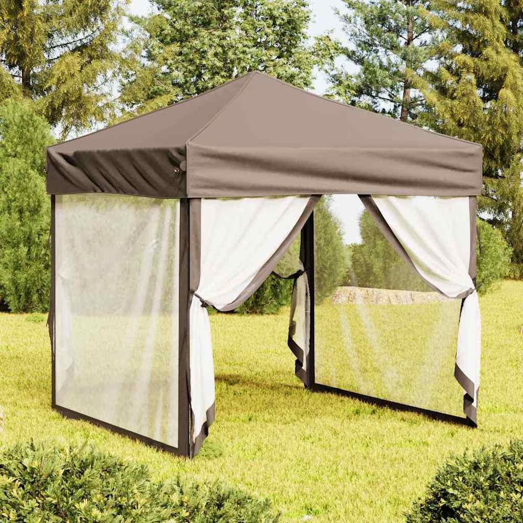 Kokkupandav peotelk seintega, pruunikashall, 2 x 2 m