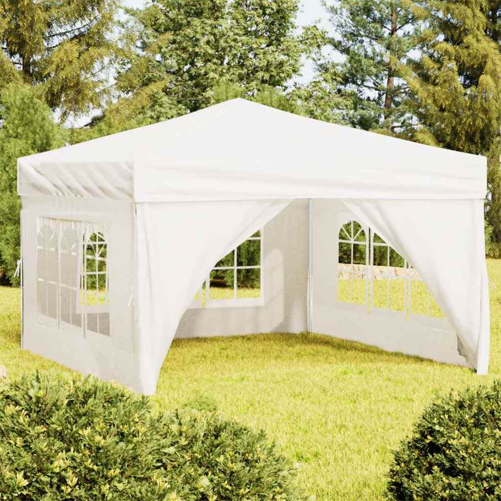 Kokkupandav peotelk seintega, kreemjas, 3 x 3 m