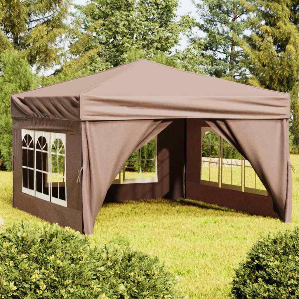 Kokkupandav peotelk seintega, pruunikashall, 3 x 3 m