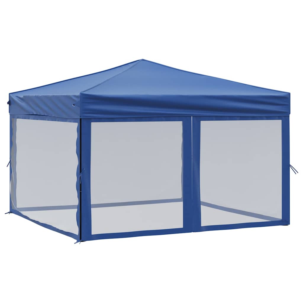 Kokkupandav peotelk seintega, sinine, 3 x 3 m