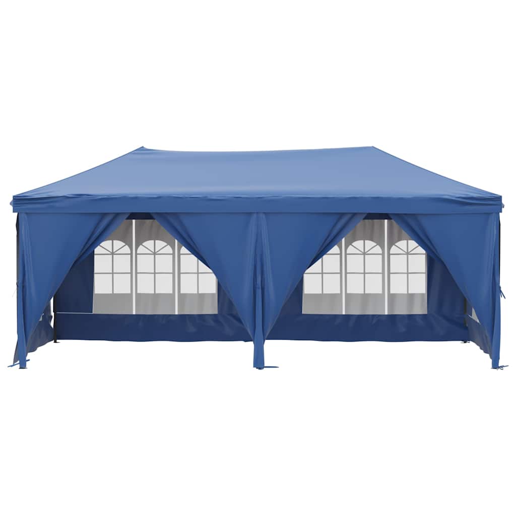 Kokkupandav peotelk külgseintega, sinine, 3 x 6 m