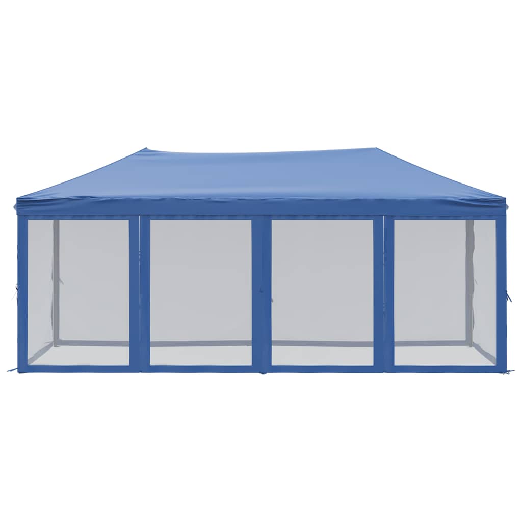 Kokkupandav peotelk külgseintega, sinine, 3 x 3 m