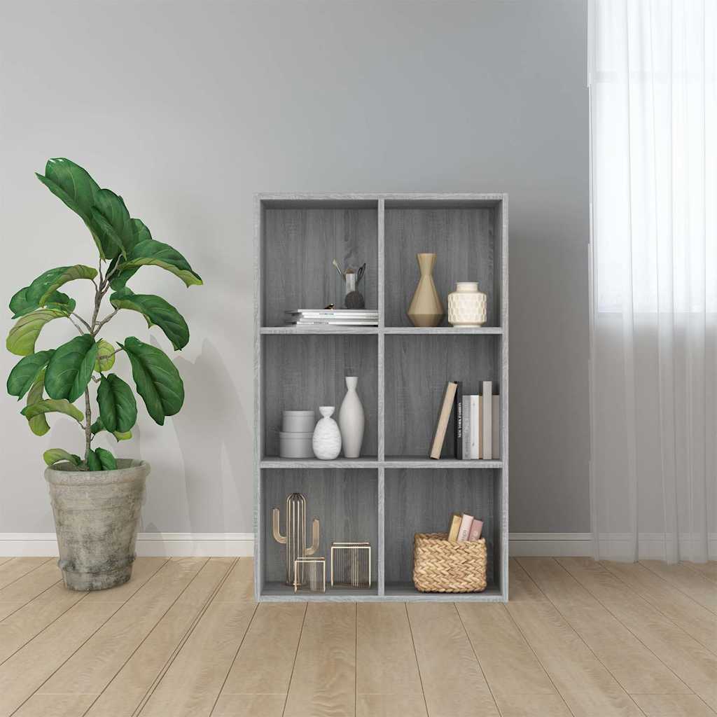 Raamatukapp/puhvetkapp, hall Sonoma tamm, 66x30x98 cm tehispuit