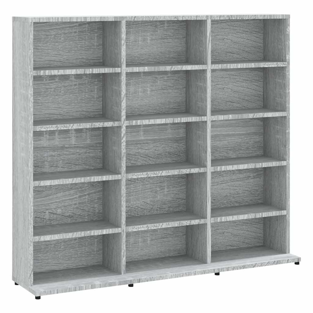 CD-kapp, hall Sonoma tamm,100 x 23 x 89,5 cm, tehispuit