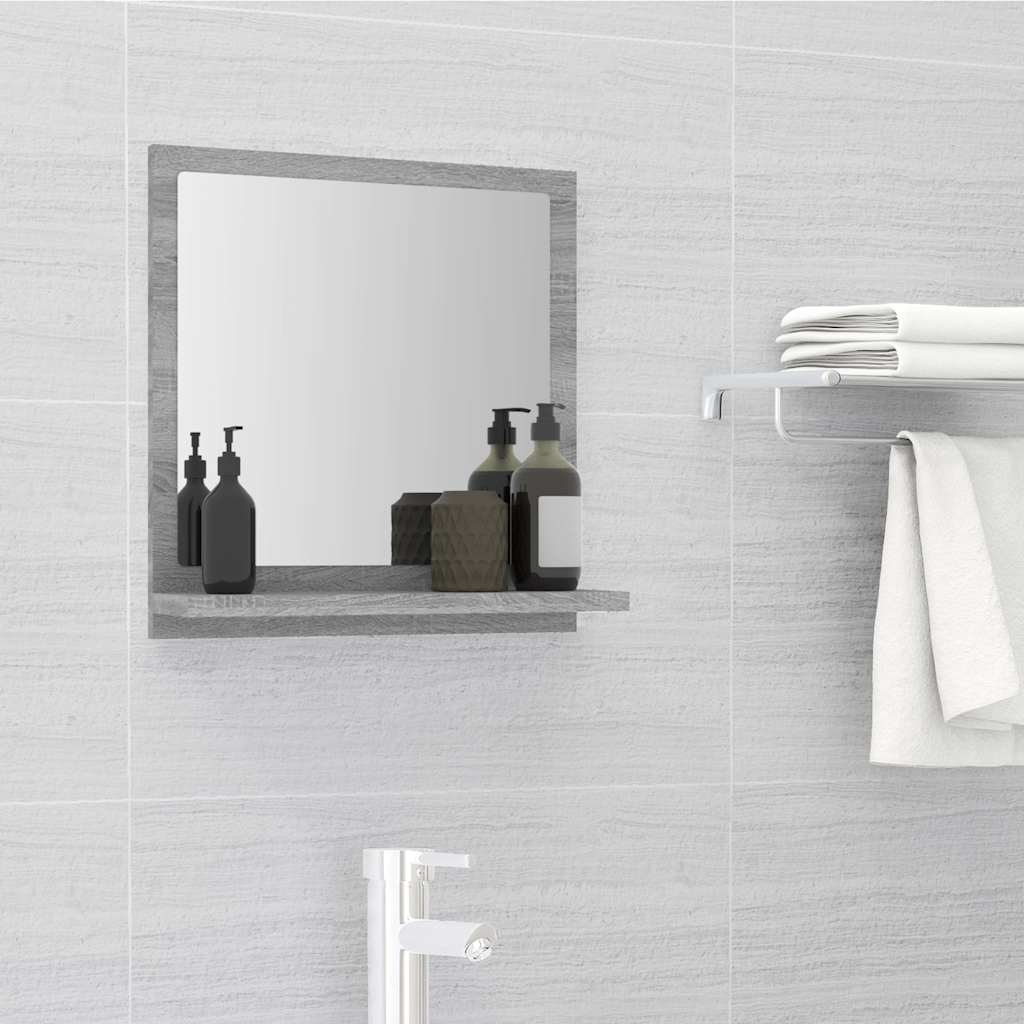 Vannitoapeegel, hall Sonoma tamm, 40 x 10,5 x 37 cm, tehispuit