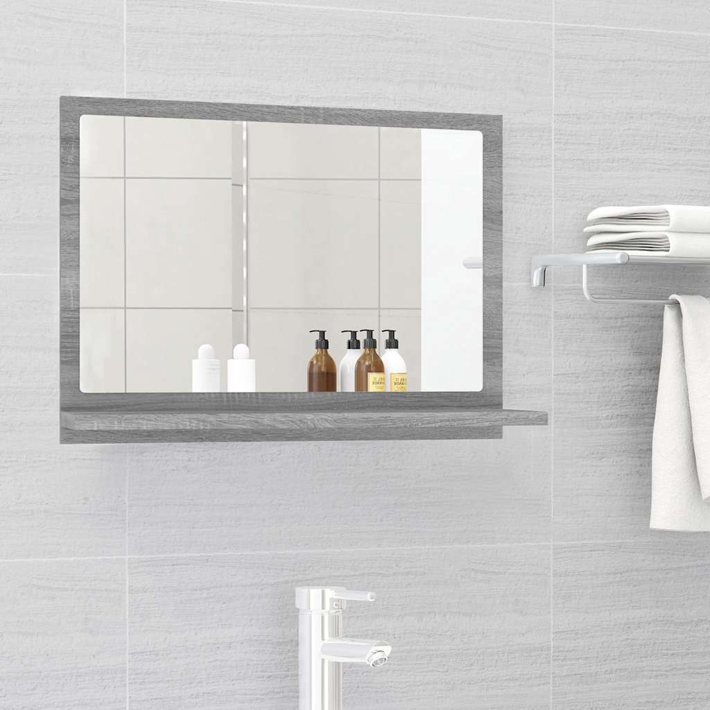 Vannitoapeegel, hall Sonoma tamm, 60 x 10,5 x 37 cm, tehispuit