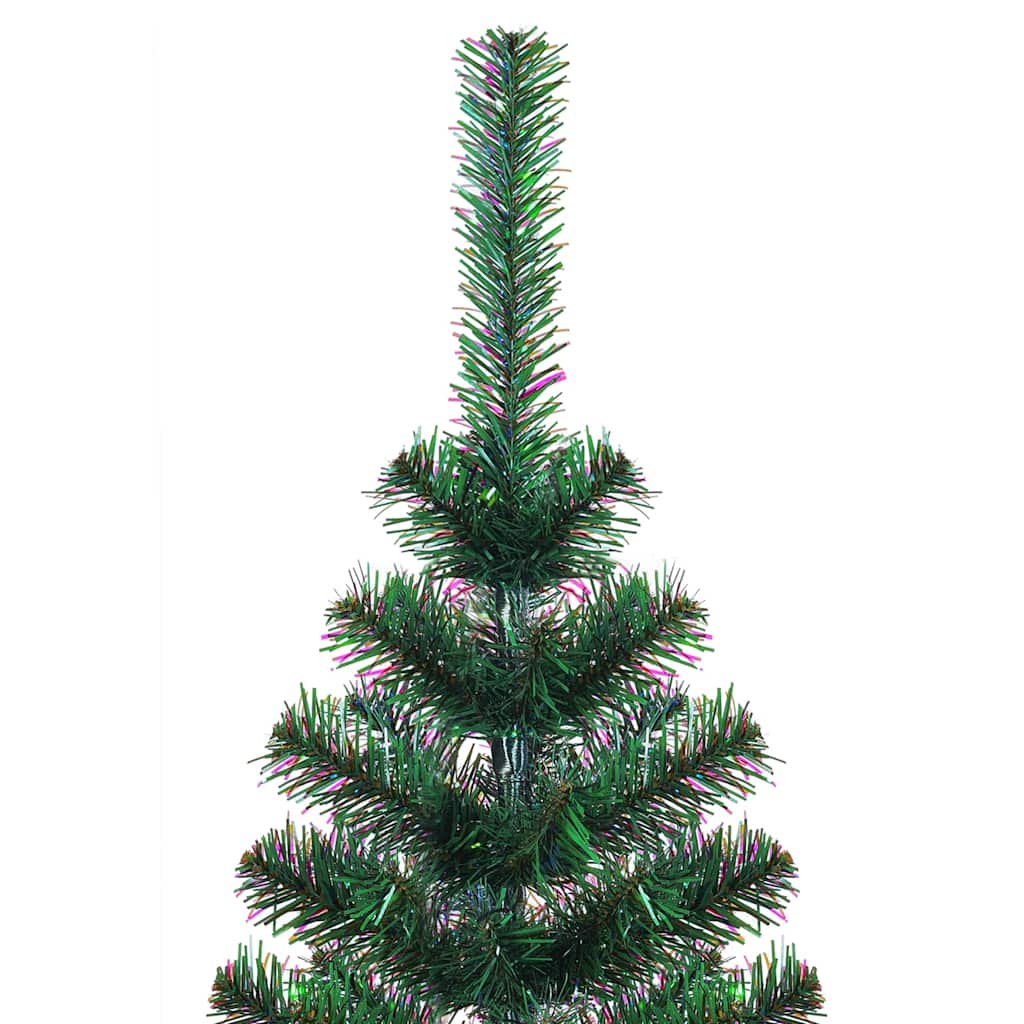 Kunstkuusk sillerdavate okstega, roheline, 210 cm, PVC