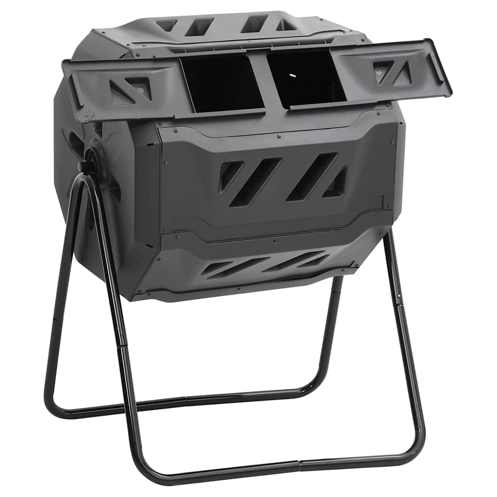 Aia kompostikast, must, 73 x 64 x 95 cm, 160 l
