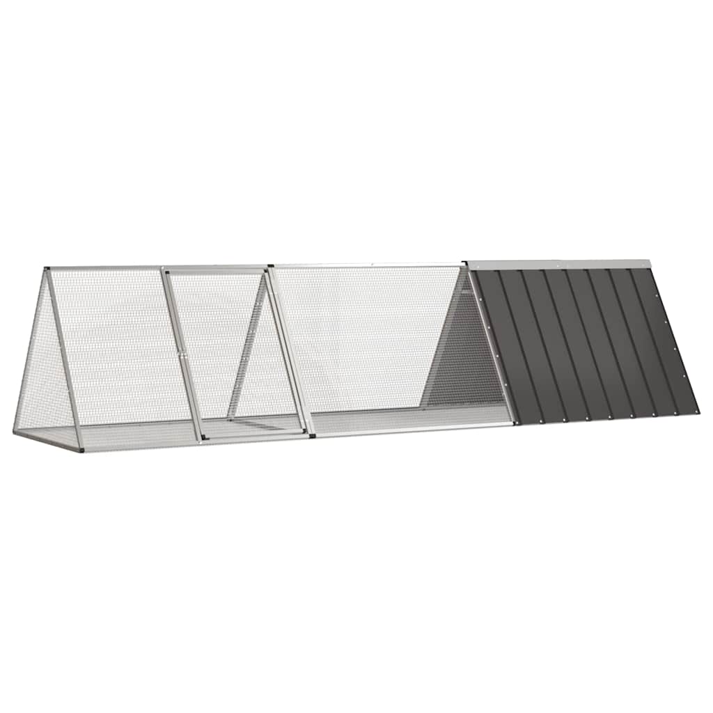 Küülikupuur antratsiithall 302,5 x 80,5 x 71 cm tsingitud terasest