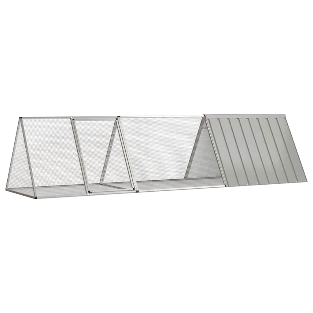 Küülikupuur, hall, 302,5 x 80,5 x 71 cm, tsingitud teras