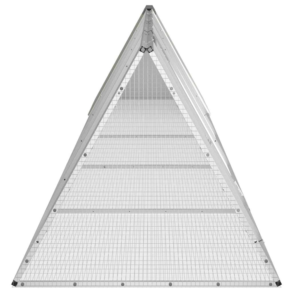 Küülikupuur, hall, 504,5x80,5x71 cm, tsingitud teras