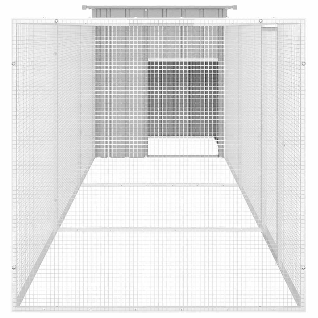 Kanapuur, hall, 400x91x100 cm, tsingitud teras