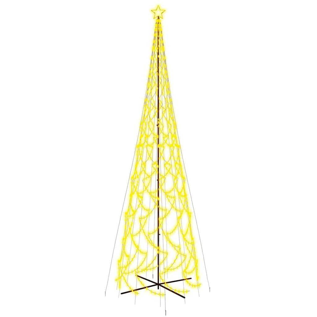 Koonusekujuline jõulupuu, soe valge, 3000 LEDi, 230x800 cm