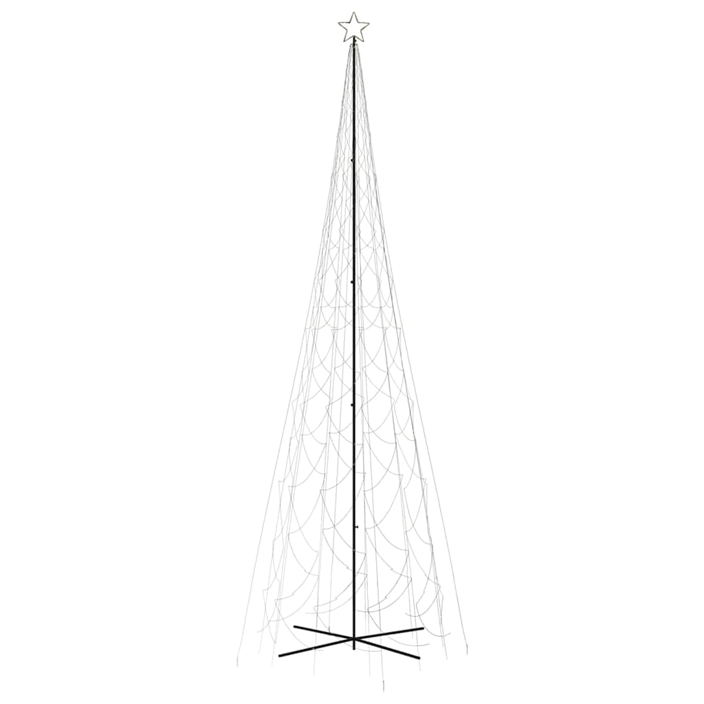 Koonusekujuline jõulupuu, soe valge, 3000 LEDi, 230x800 cm