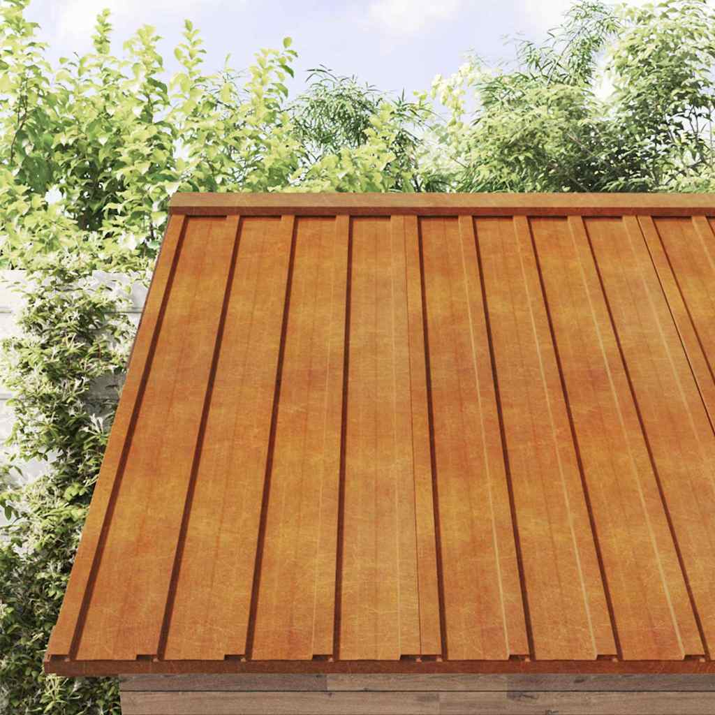 Katusepaneelid 12 tk, rooste, 100x44 cm, Corten teras