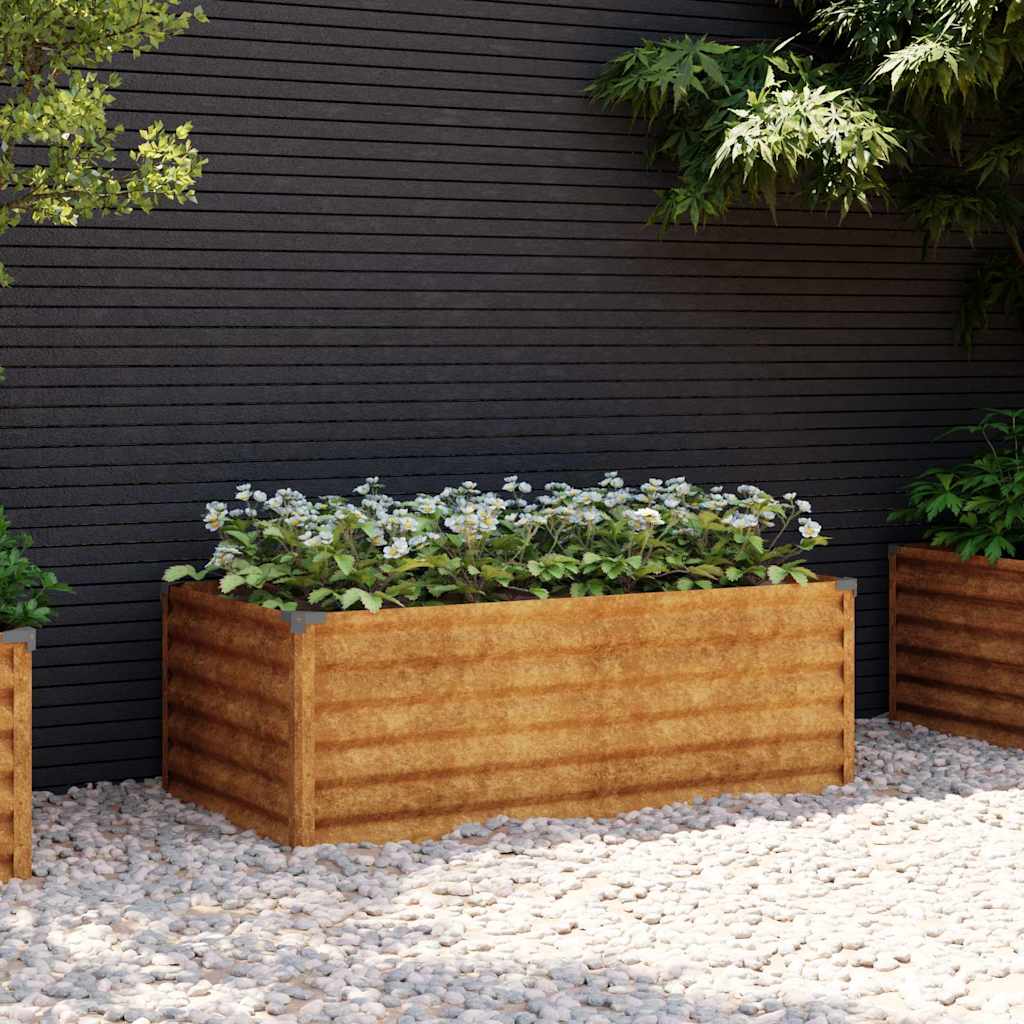 Aiapeenar 100 x 50 x 36 cm Corten terasest