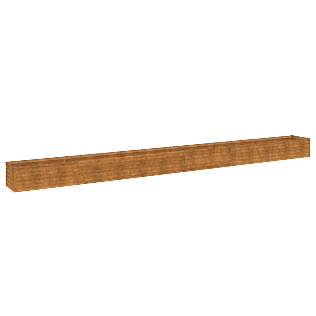 Aiapeenar 580 x 50 x 36 cm Corten terasest