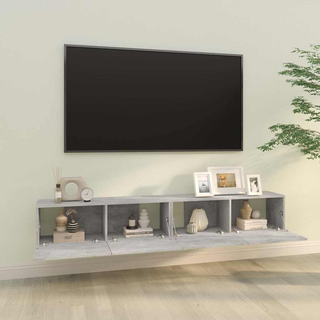 Telerikapid 2 tk, betoonhall, 100 x 30 x 30 cm, tehispuit