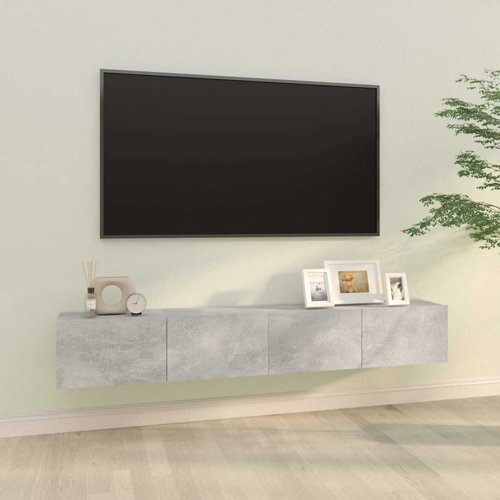 Telerikapid 2 tk, betoonhall, 100 x 30 x 30 cm, tehispuit