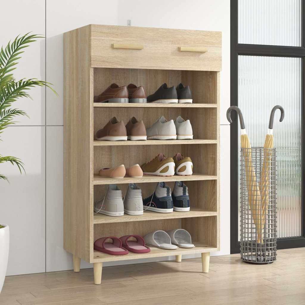 Jalatsikapp, Sonoma tamm, 60 x 35 x 105 cm, tehispuit