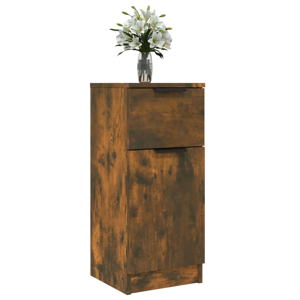 Puhvetkapid 2 tk, Suitsutatud tamm, 30 x 30 x 70 cm tehispuit