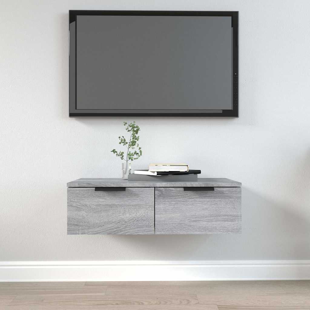 Seinakapp, hall Sonoma tamm, 68x30x20 cm, tehispuit