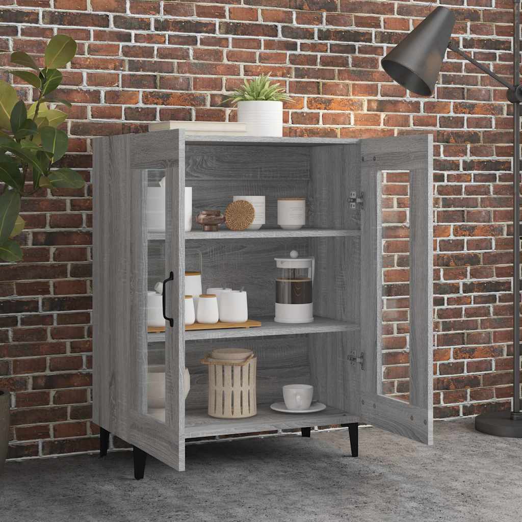 Puhvetkapp, hall, Sonoma tamm, 69,5 x 34 x 90 cm, tehispuit