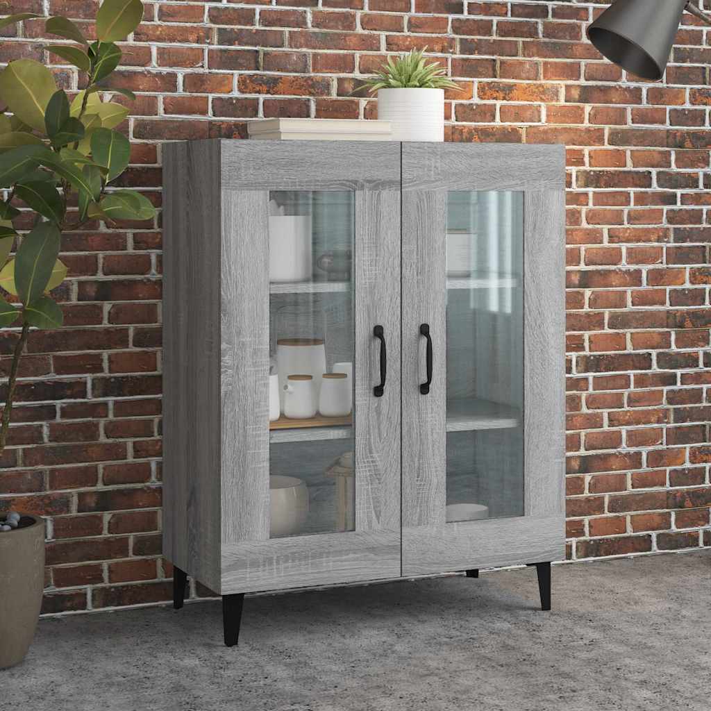 Puhvetkapp, hall, Sonoma tamm, 69,5 x 34 x 90 cm, tehispuit