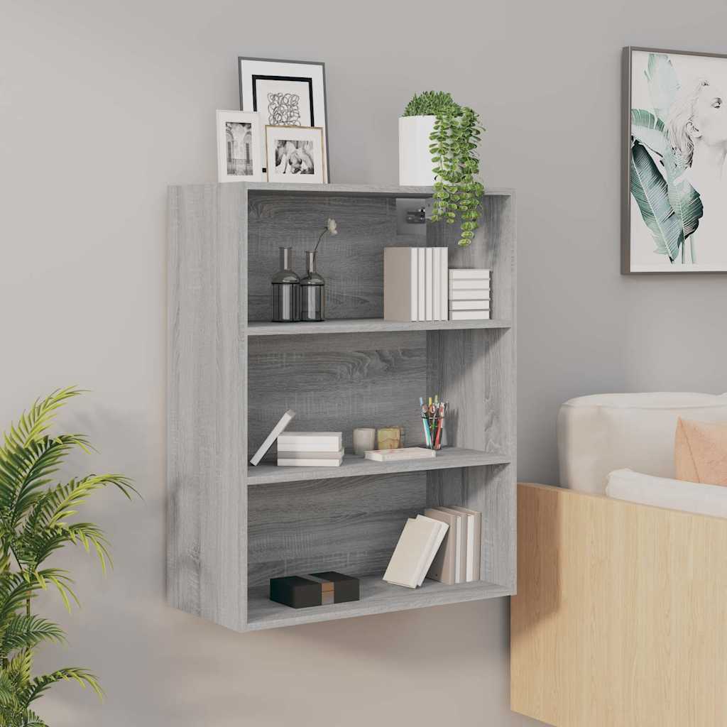 Seinakapp, hall Sonoma tamm, 69,5x32,5x90 cm