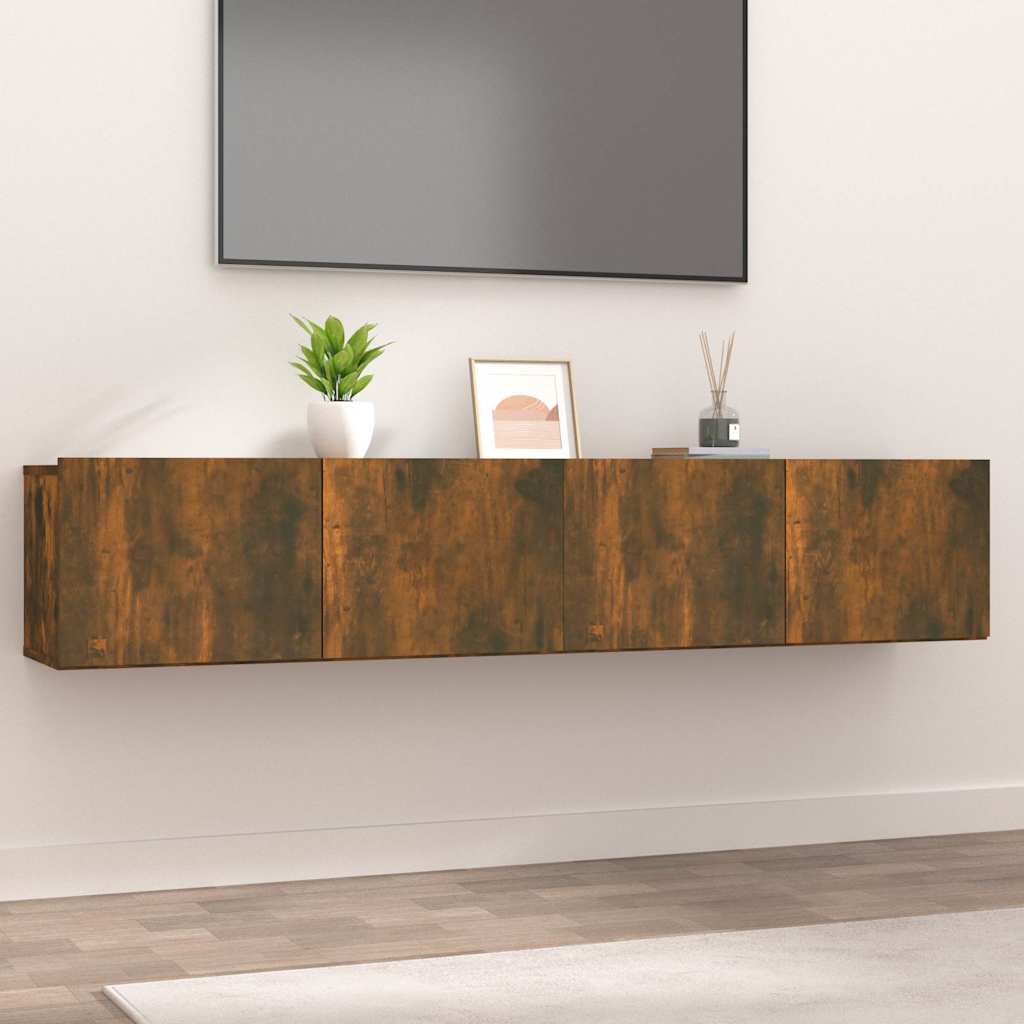 Telerikapid 2 tk, suitsutatud tamm, 80x30x30 cm, tehispuit