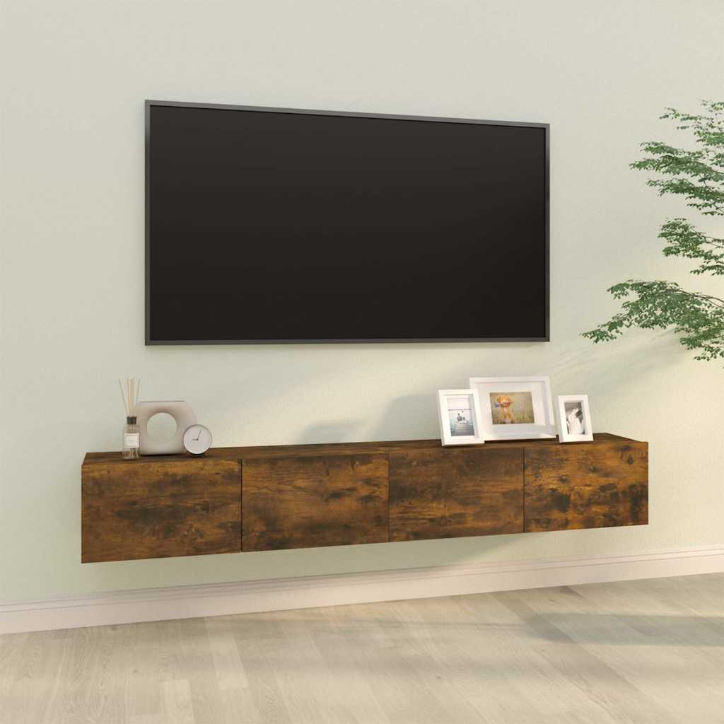 Teleri seinakapid 2 tk, suitsutamm, 100 x 30 x 30 cm, tehispuit