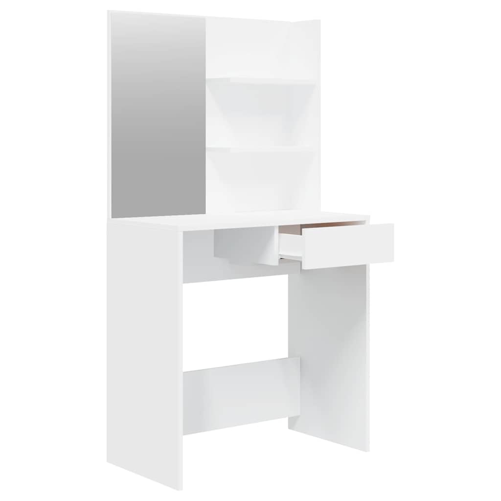 Tualettlaua komplekt, valge, 74,5 x 40 x 141 cm