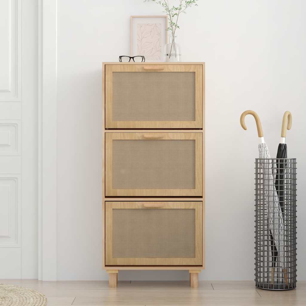 Kingakapp, pruun, 52x25x115 cm, tehispuit ja naturaalne rotang