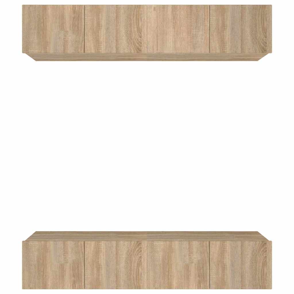 Telerikapid 4 tk, Sonoma tamm, 80 x 30 x 30 cm, tehispuit