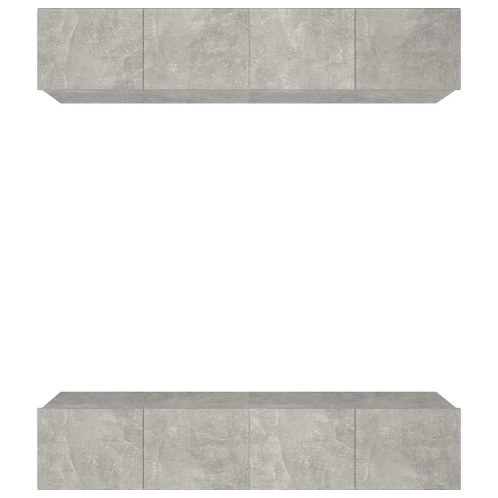 Telerikapid 4 tk, betoonhall, 80 x 30 x 30 cm, tehispuit